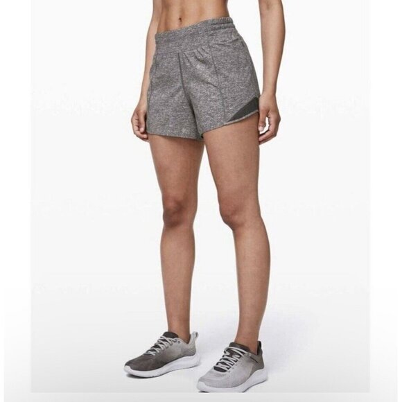 Lululemon Hotty Hot Short II 4" Heathered Lux Multi Black Womens 4 EUC - Picture 10 of 12